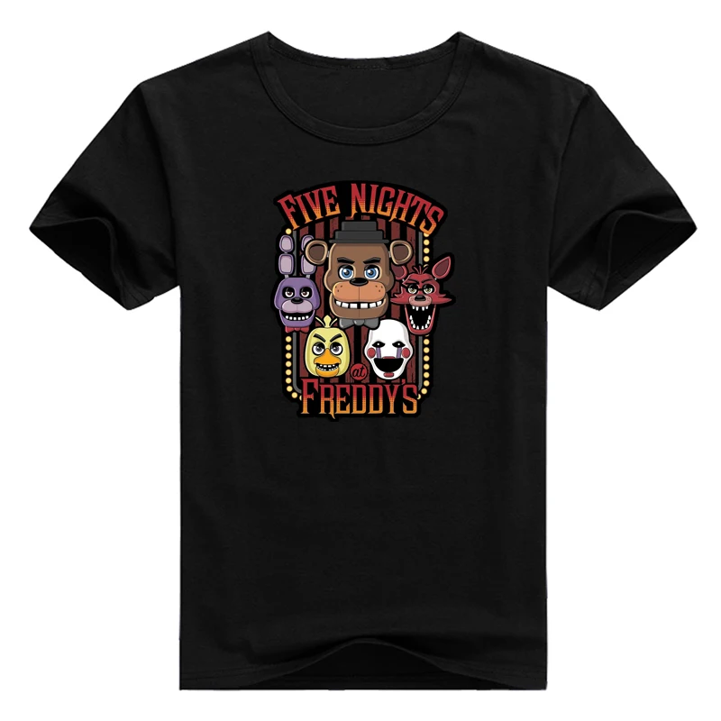 Повседневная футболка летний топ Five Nights at Freddy's fnaf модная брендовая одежда в