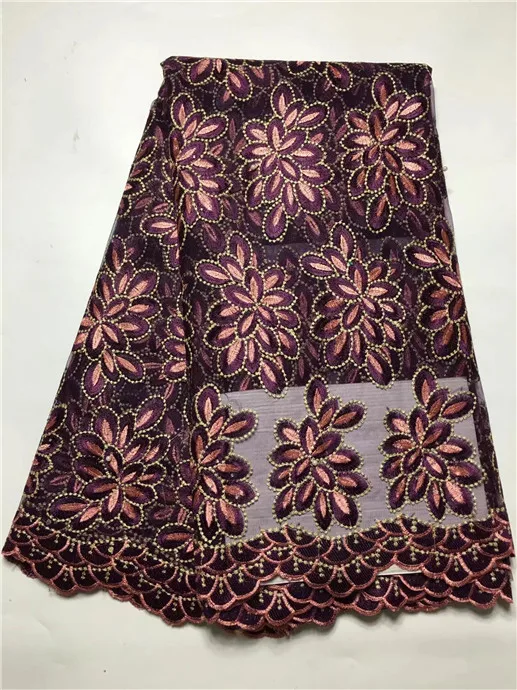 2017 Последние Бирюзовый и синий бисер Африки Французский Кружевной Ткани высокое