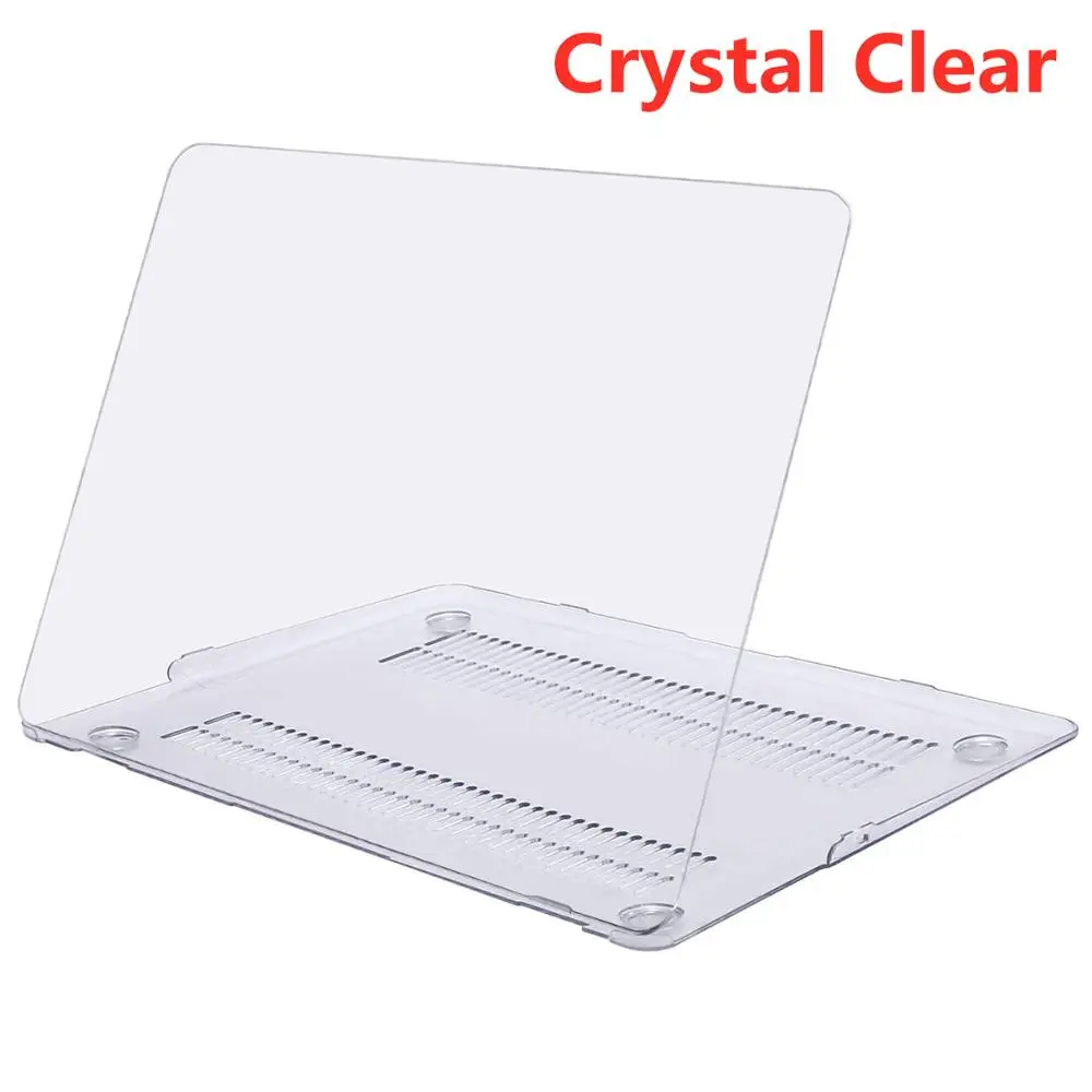 Crystal Clear MOSISO новейший матовый чехол для ноутбука для Apple MacBook Air Pro retina 11 12 13 для mac book Pro 13,3 чехол cove+ крышка клавиатуры - Цвет: Crystal Clear