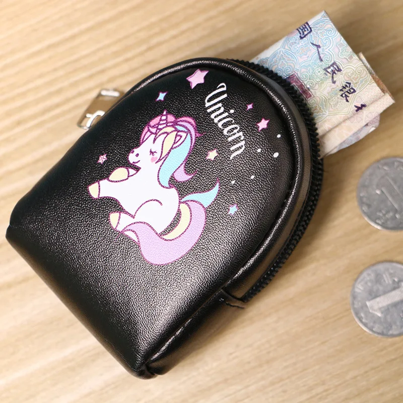 Кошелек с монеткой My Little Pony милый рисунок единорога кошелек с картинками для женщин девочек Студенческая удобная кожаная сумка для хранения pu