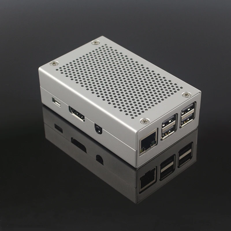 Горячая Raspberry Pi 3 Model B Алюминиевый Чехол Серебряный охлаждающий корпус подходит для Raspberry Pi 3B+ Pi3 3B Plus корпус