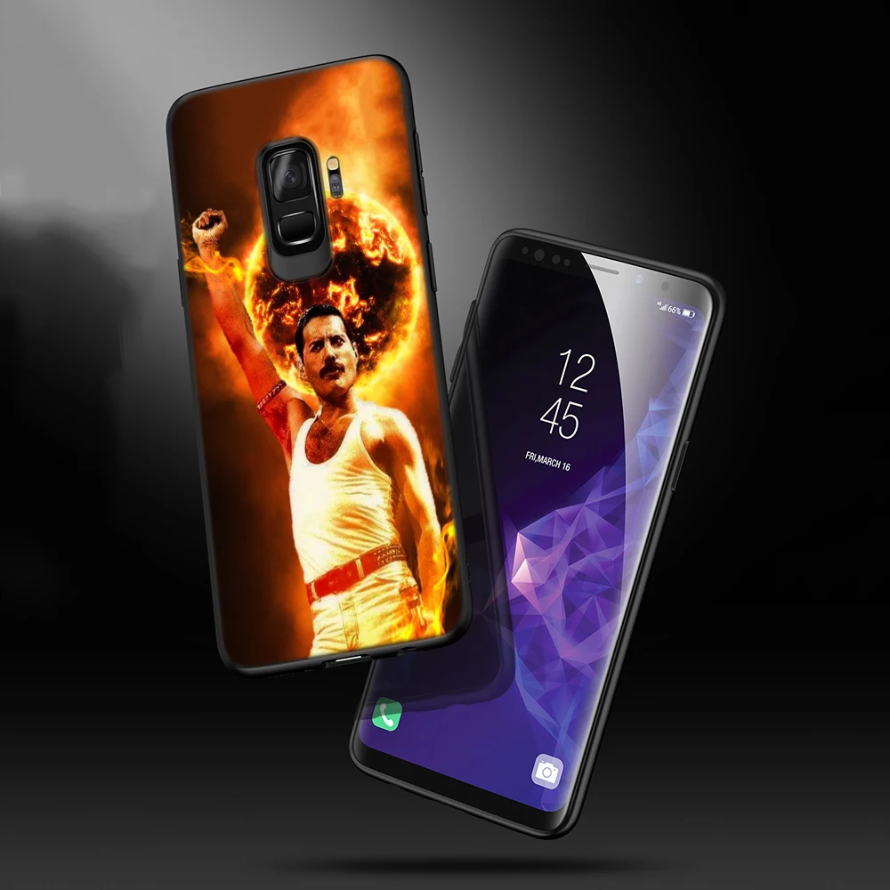 WEBBEDEPP Королевский ремешок Freddie Mercury TPU чехол для Samsung Galaxy A10 A30 A40 A50 A70 A6 A8 A9 J6 2018 Note 8 9