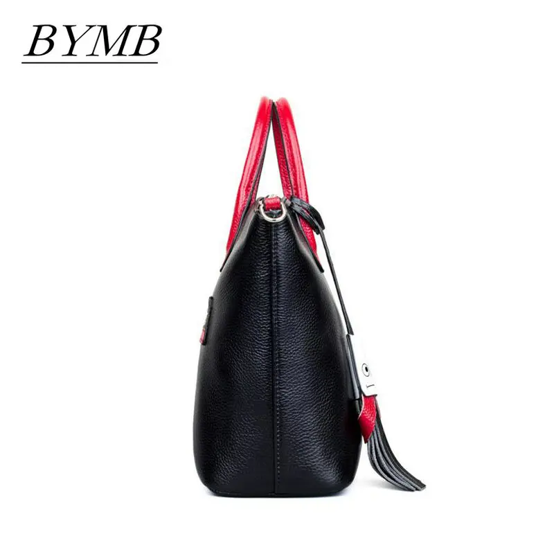 

Women's messenger bags European and American 100% Genuine leather women's bag with a cross-bag smiling bag