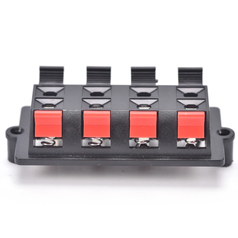2 шт. Динамик клеммной колодки двойные ряды 8 терминал позиции пружинный Push разъем