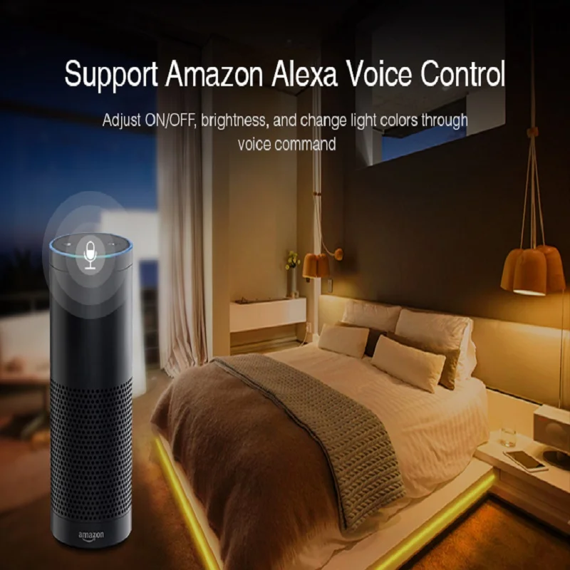 YL1 Milight RGB WiFi светодиодный контроллер сенсорный Amazon Alexa Голосовое управление Wi Fi
