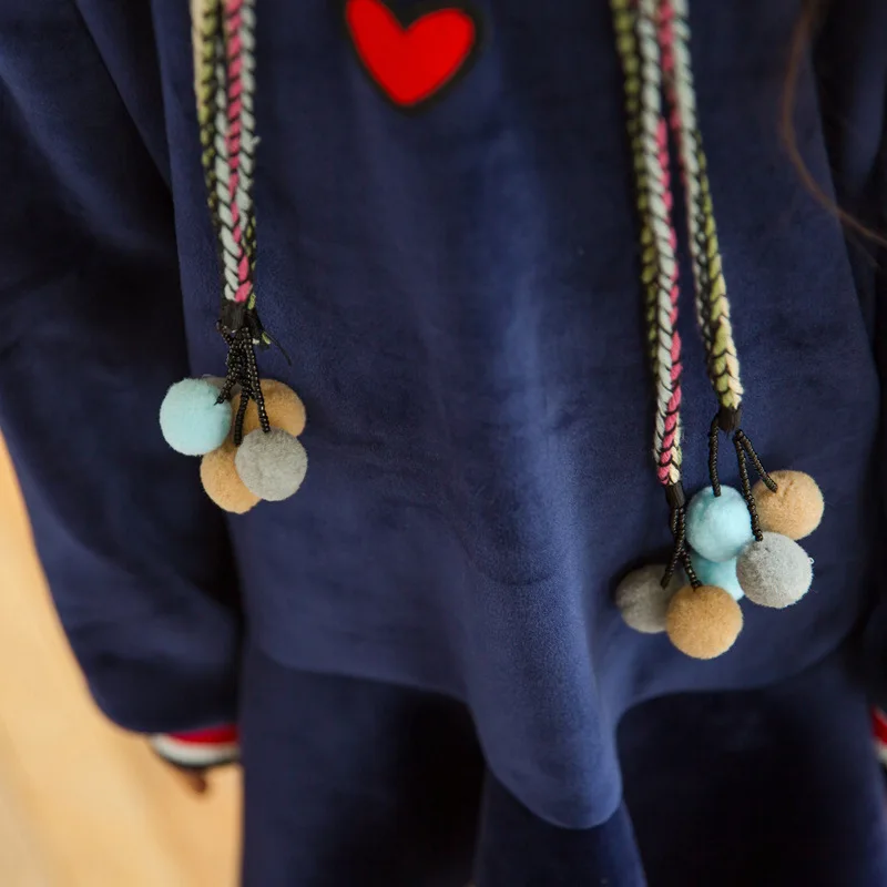 Платье для девочек Осень-зима 2018 новое двухстороннее бархатное детское платье с