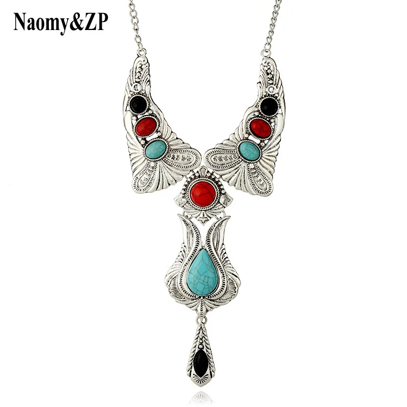 Ожерелье Naomy & ZP женское с кисточками Брендовое длинное черное массивное