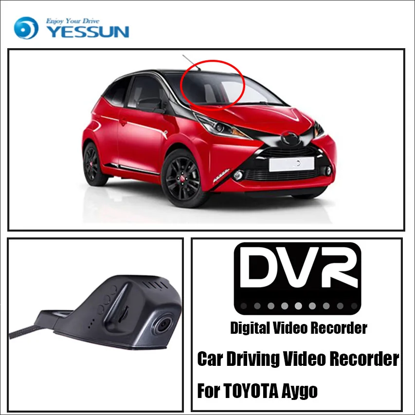YESSUN для TOYOTA Aygo Автомобильная фронтальная камера iPhone Android приложение функция