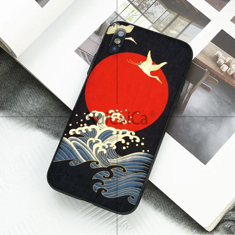 Ruicaica Hokusai большая волна Kanagawa окрашенные аксессуары для телефонов Чехол iPhone X XS MAX 6