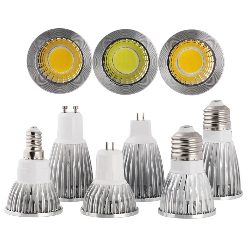Светодиодная лампа GU10 E27 E14 MR16 12 В постоянного тока 220 110 6 Вт 9 85 265 в|led bulb light|bulb lightcob