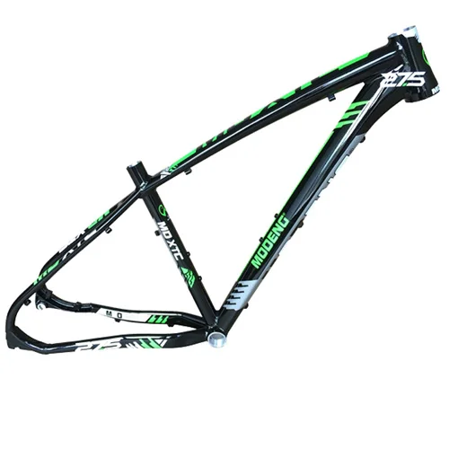 27.5x16 black green MODENG рама из алюминиевого сплава MTB для горного велосипеда MD XTC 27,5 дюймов ультра-светильник для внедорожных дисковых тормозов велосипедная Рама - Цвет: 27.5x16 black green