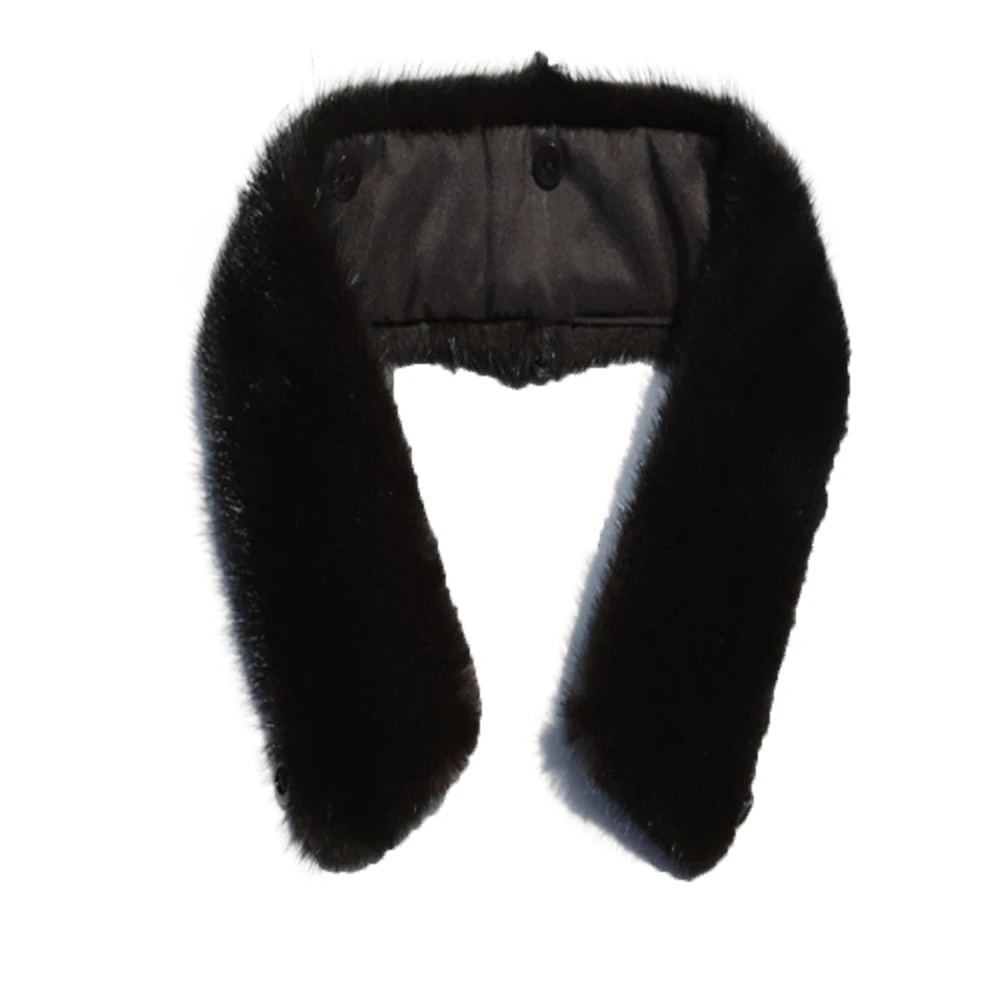 Мужской зимний теплый шарф из натурального меха норки CM02 | Аксессуары для одежды