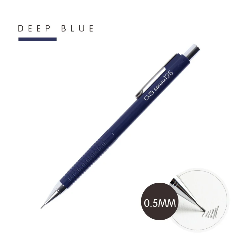 1pcs 05mm Deep blue SAKURA автоматического карандаша комиксов ручная запись анти брейк активный карандаш 0,3 0,5 0,7 0,9 - Цвет: 1pcs 05mm Deep blue