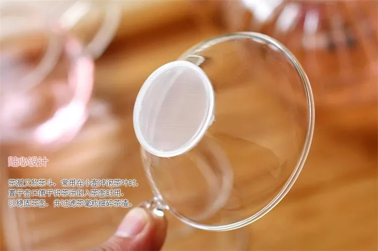 Термостойкое ситечко для чая кунг-фу 1 шт. прозрачный ручной фильтр аксессуары JQ