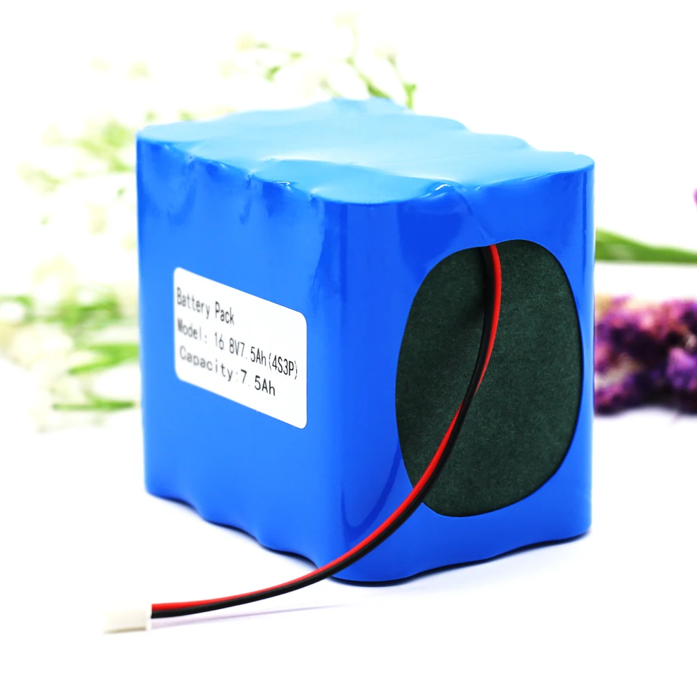 KLUOSI 4S3P 14,8 V/16,8 V 7500mAh 18650 Li-iom аккумулятор с 5А BMS для ночной рыбалки лампа нагреватель шахтерский ламповый усилитель и т. Д