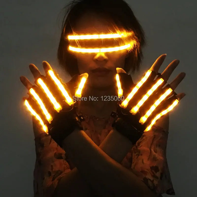Светодиодный перчатки лазерное шоу сценический реквизит для ночного клуба