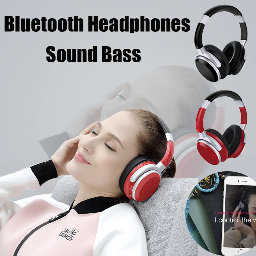 Наружные bluetooth-наушники Hi-Fi, беспроводные наушники, стерео гарнитура, чехол для переноски, встроенный микрофон