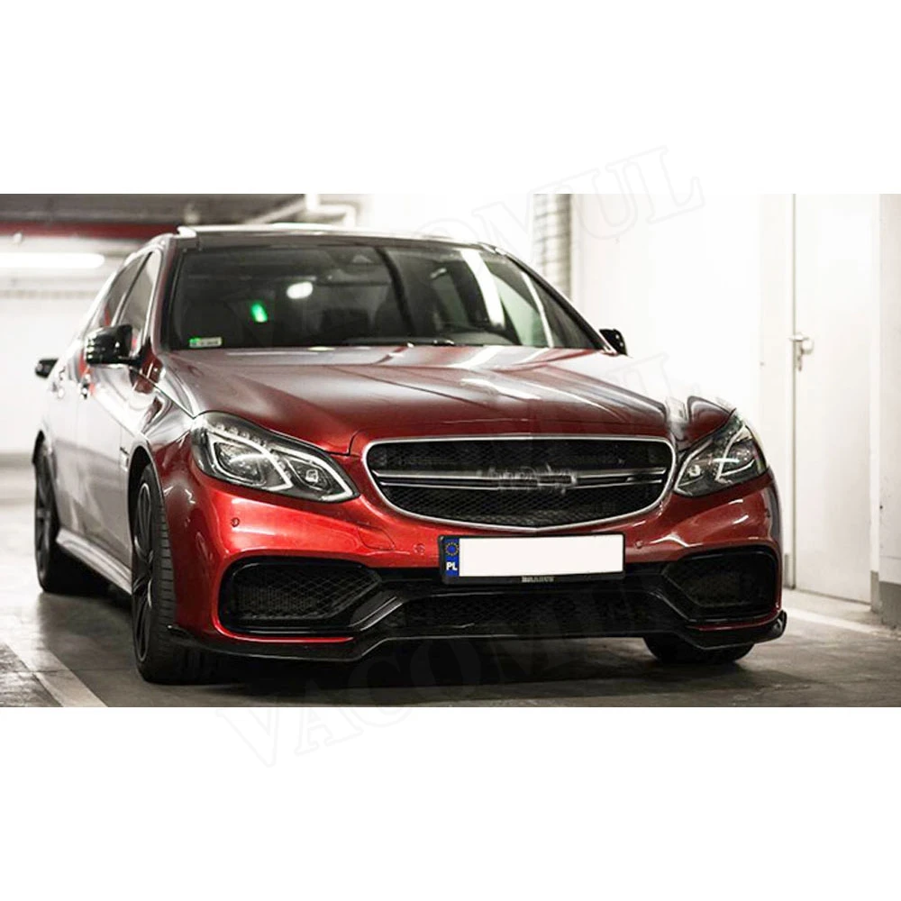 Передний спойлер из углеродного волокна для Benz E Class W212 E260 E300 E400 E63 AMG