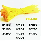 Самоблокирующиеся Кабельные стяжки, пластиковые нейлоновые стяжки, кабельные стяжки, 3*100 3*150 3*200 4*150, красные нейлоновые стяжки, 100 шт., крепежные петли для кабеля