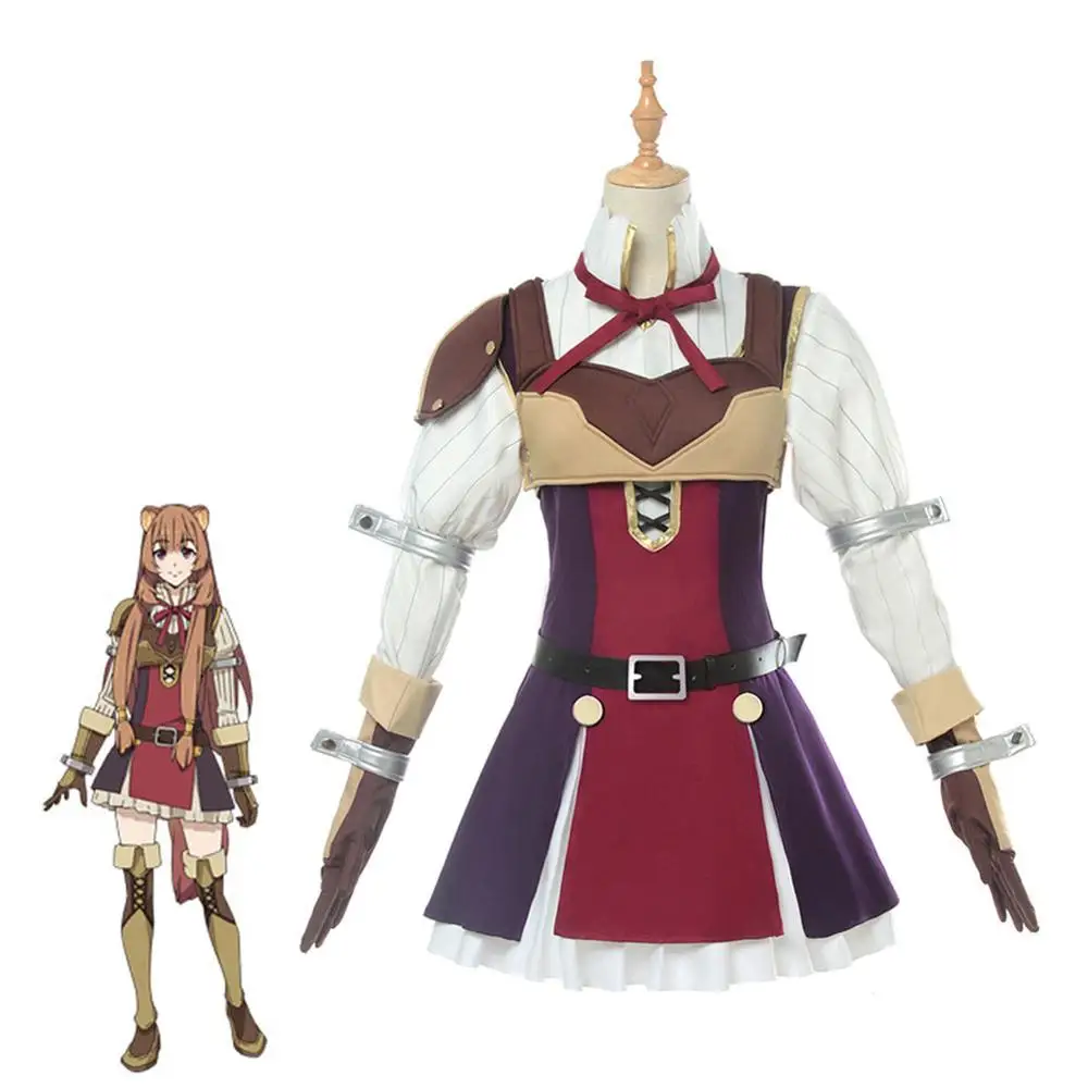 Женский костюм для косплея аниме The Rising of the Shield Hero Raphtalia Tate no Yuusha Nariagari полный