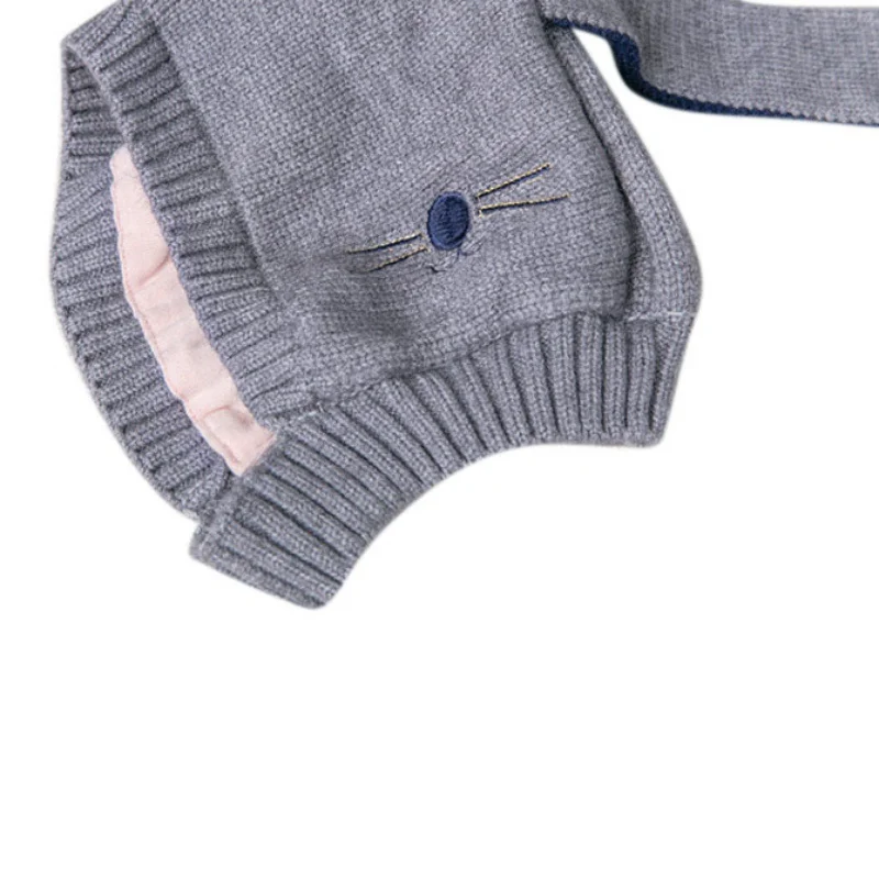 Newborn Lovely Rabbit Boys Cap Baby Girls Hat Winter Accessories Beanie Warm Photography Ears Hats For Props | Детская одежда и