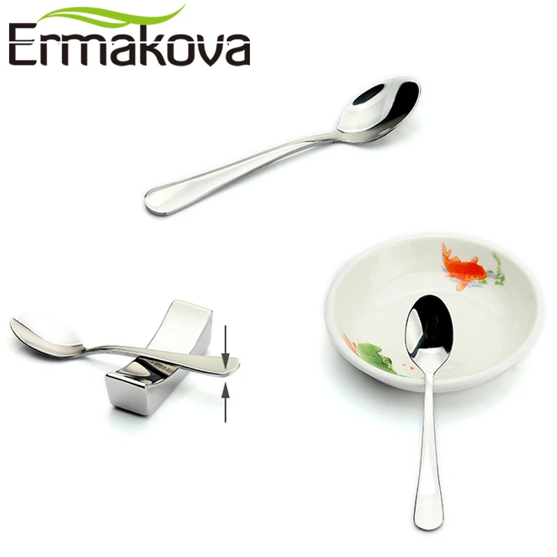 ERMAKOVA набор из 2 шт. ложка для эспрессо 4 дюйма мини Кофе ложка маленькие бистро ложка для десерта Нержавеющая сталь Чай закуска