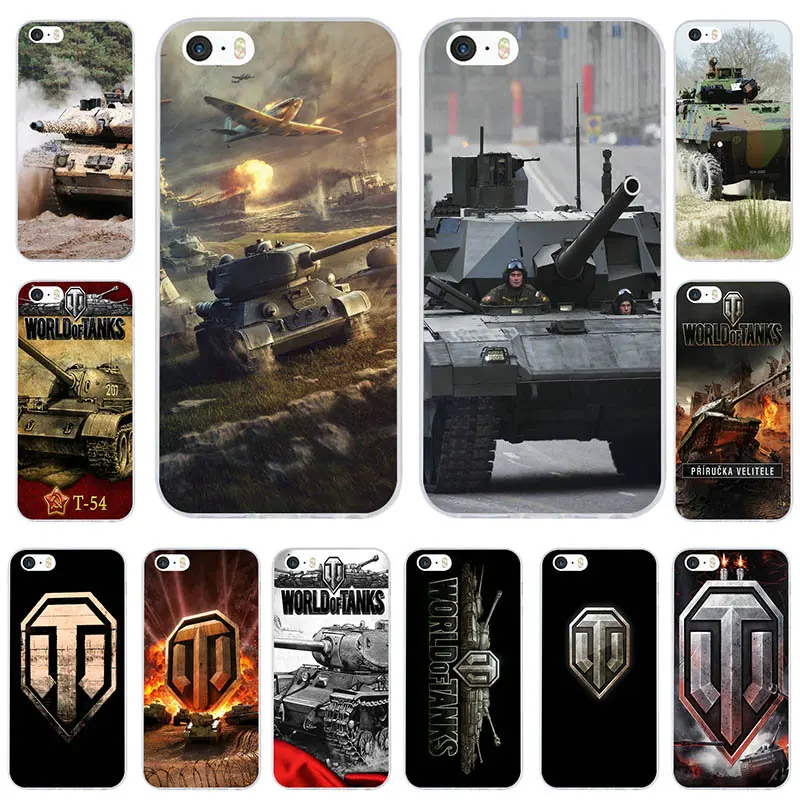 For iphone 6 Case World of Tanks Soft TPU Silicone Mobile Phone Cases for iPhone 8 7 6S Plus 10 X 5 5S SE 5C 4 4S Coque Bags | Мобильные