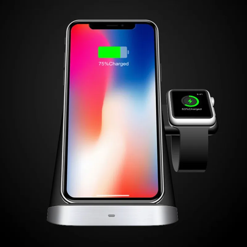 Магнитное зарядное устройство 3 в 1 для Apple Watch IPhone 8 Plus X XR XS 11 AirPods Быстрое