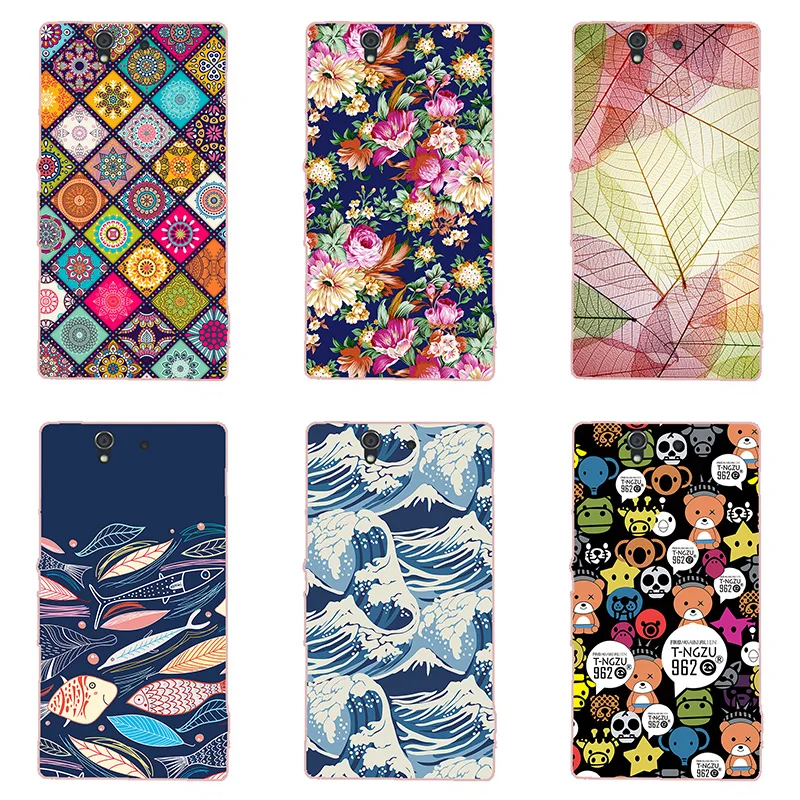 For Sony Xperia Z L36h L36i L36a Case Hard Plastic Back Cover Cases Painting Abstract Coque Patterned Shell Skin |