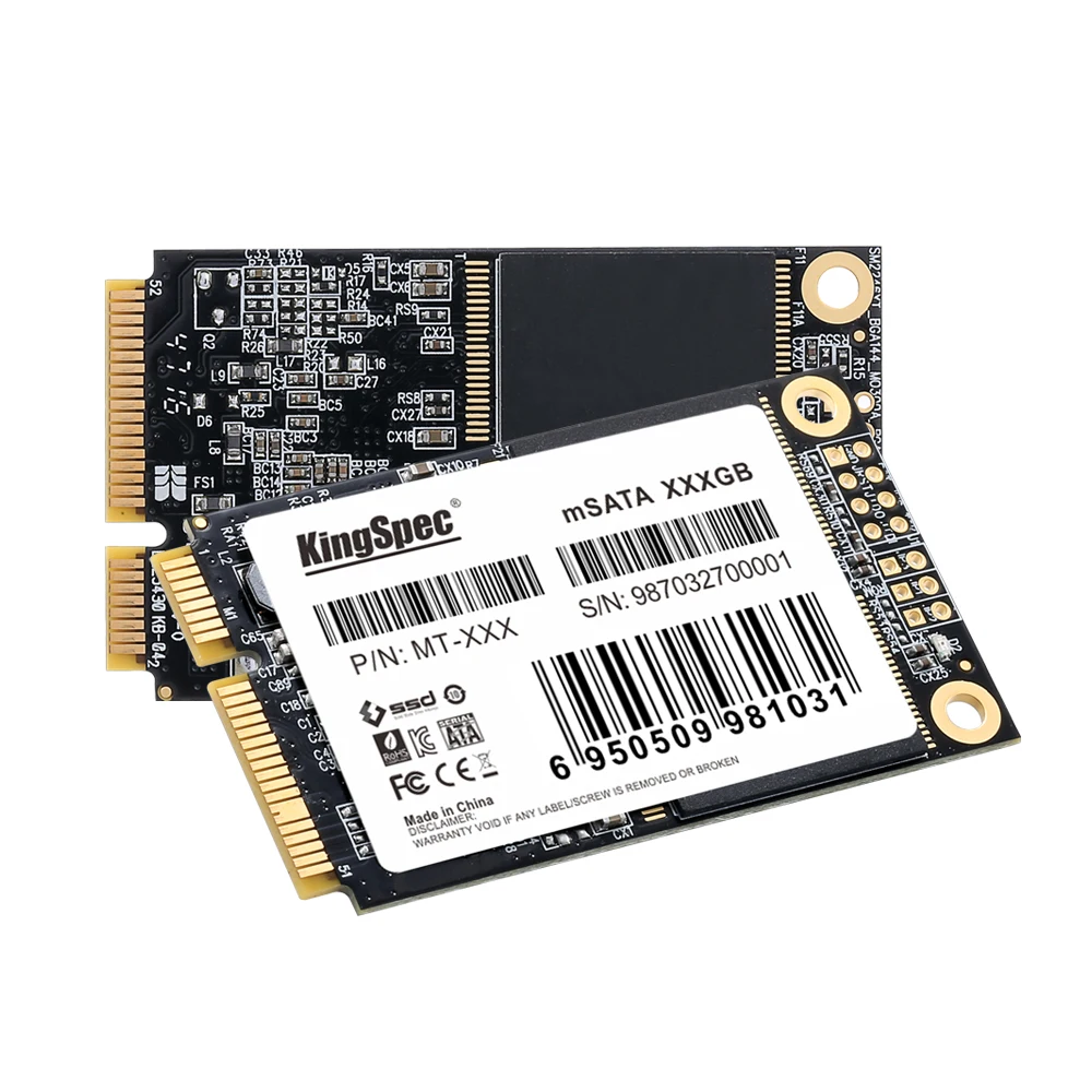 Внутренний твердотельный накопитель KingSpec SSD MSATA3.0 для ноутбука Dell 64 ГБ 128 256 512 1 ТБ 2