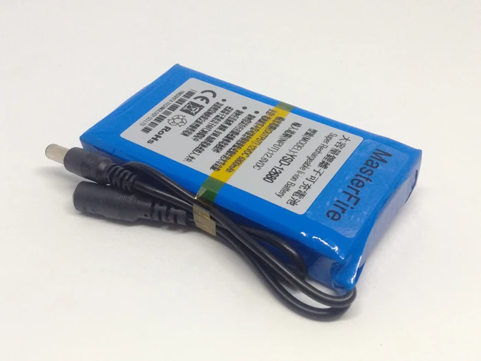 

MasterFire 4 компл./лот новый супер YSD-12680 12V 6800 мА/ч, Перезаряжаемые Li-ion Батарея литий-ионные аккумуляторы пакет для видеонаблюдения Камера