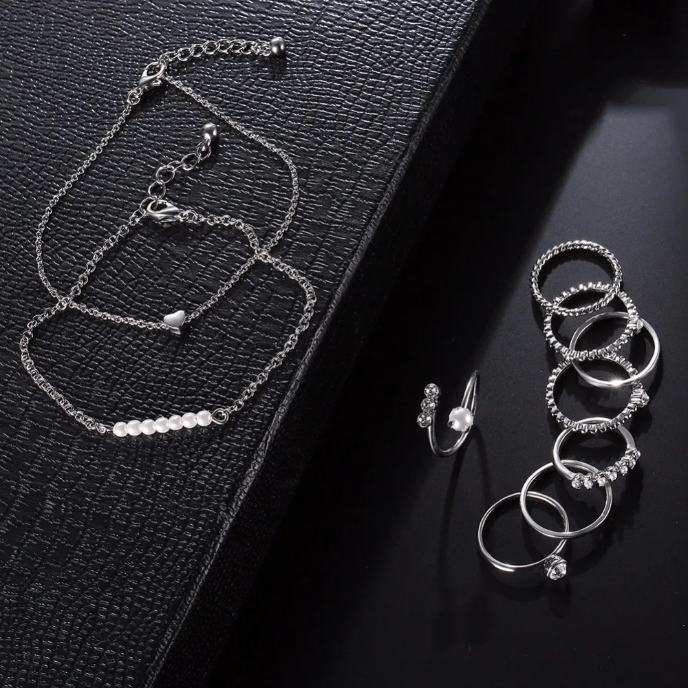 Высокое качество Нержавеющей Стали ААА Цирконий Обручальные Кольца Набор Для