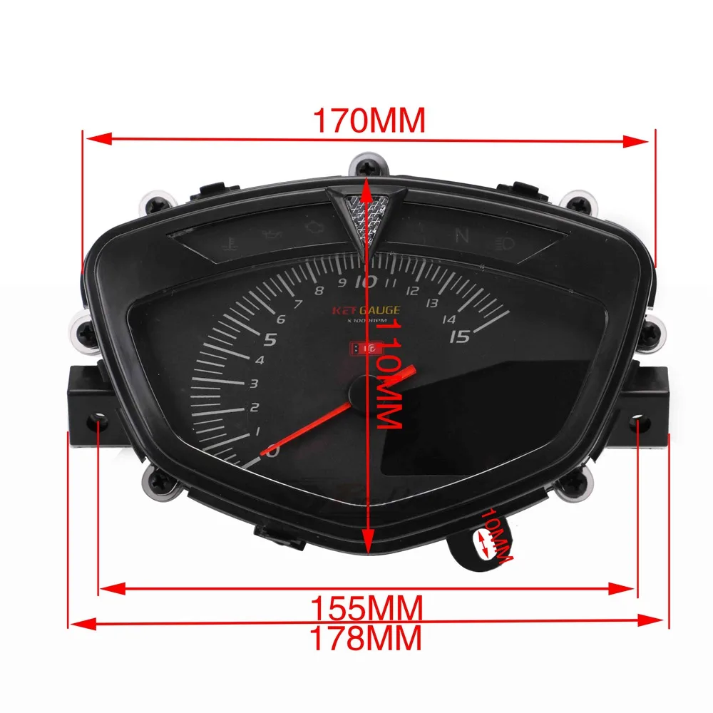 Мотоцикл спидометр мотоцикл LCD цифровой с двухдиапазонным семицветным экраном|lcd