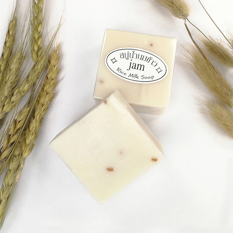 Мягкое натуральное мыло для лица ручной работы 60 г рисовое Молочное Отбеливающее