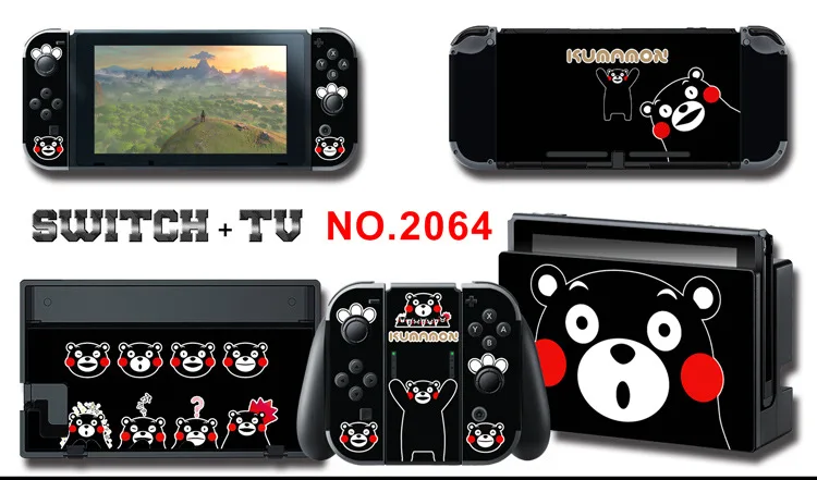 Для nintendo Switch Pain sticker консоль Dock Joy Con полное покрытие цветной бумажной кожи Закаленное стекло протектор экрана от 2000-2305