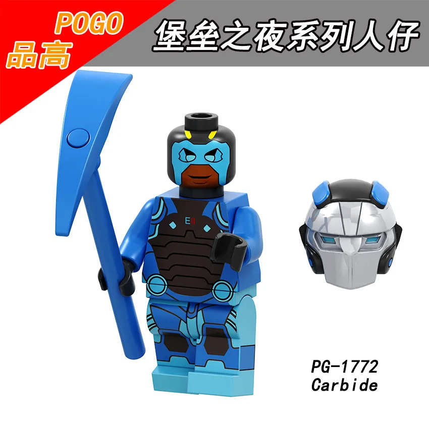 Многоцветный For Fort Night Game Battle Default Skin Omega Zoey Cuddle Team Leader Teknique Brite Gunner Carbide Building Block toys - Цвет: Многоцветный