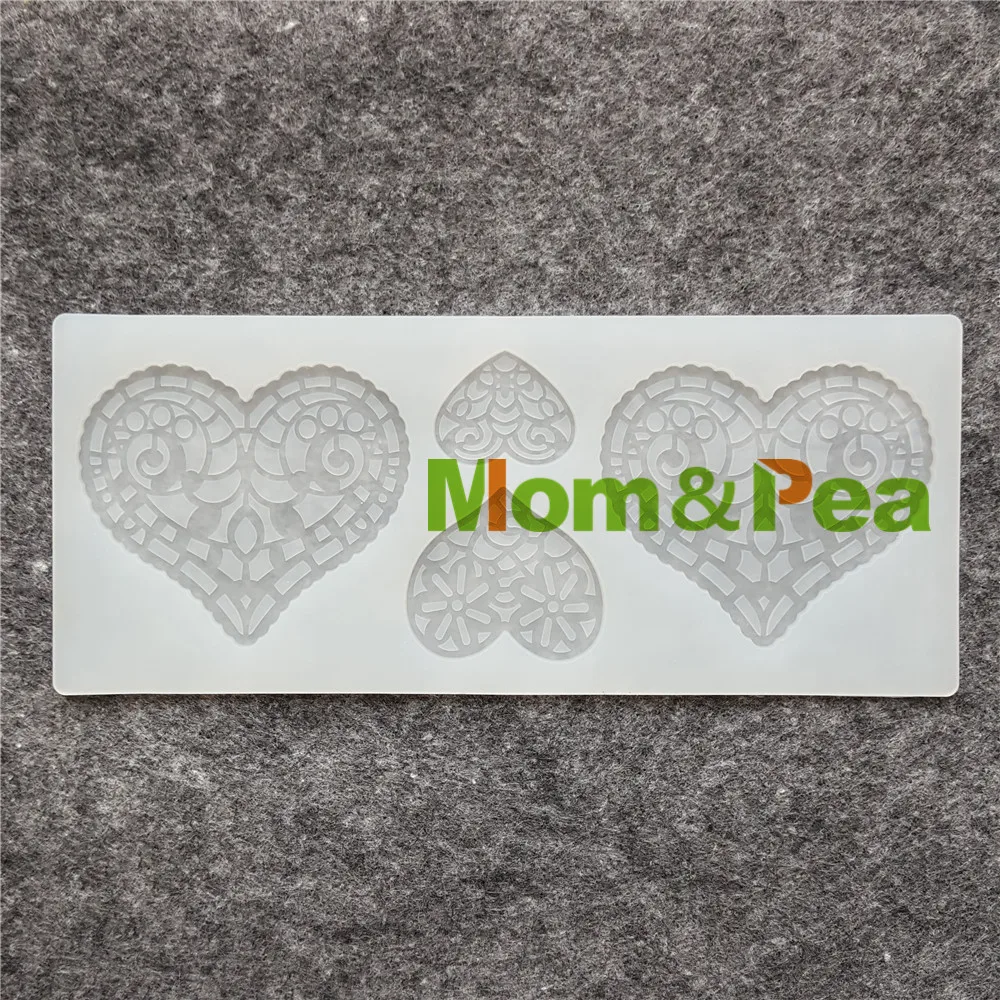 

Mom&Pea CX152 High Quality Heart Shaped Silicone Mold Chocolate Mold Cake Decoration