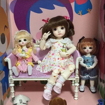 Doub K 1:6 кукольный домик мебель игрушка для кукол деревянный миниатюрный диван стул дети девочки подарки мебель ролевые игры игрушки для детей