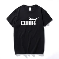 coma logo mens t shirt parody cool trend spoof comedy joke tops funny t shirts cotton short sleeve t shirt mens clothing