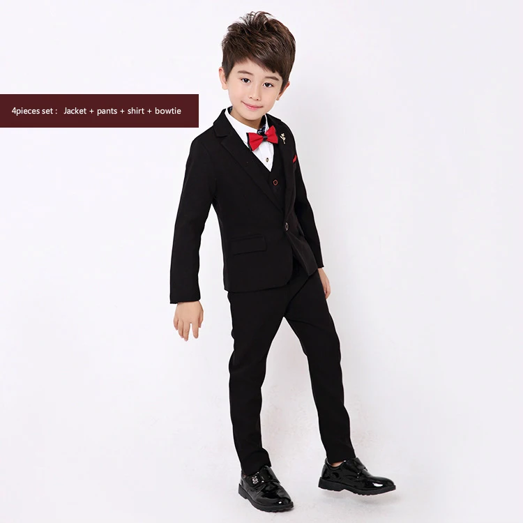 Костюмы для мальчиков (пиджак + рубашка брюки галстук–бабочка) Новое поступление