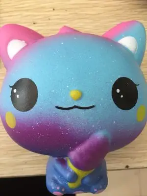 D Медленный отскакивающие игрушки Мороженое кошка звезда олень PU мягкими relax предохранительное давление декомпрессии игрушки - Цвет: D
