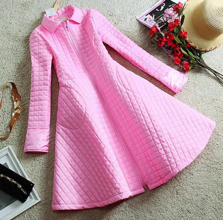 Зимнее пальто для женщин шерстяное повседневное свободное хлопковое элегантные