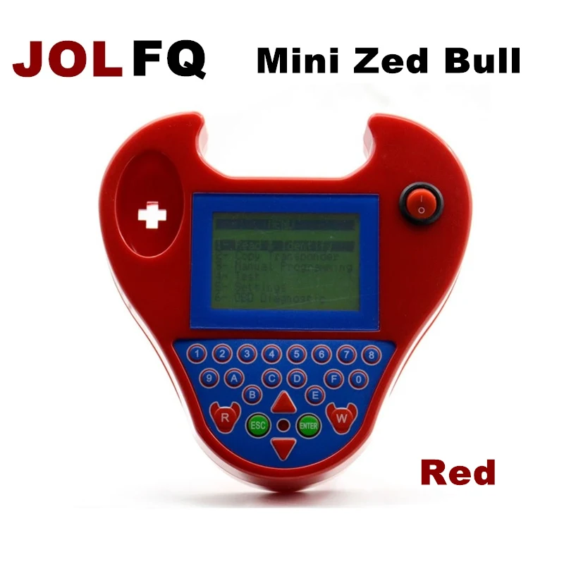Последним Auto Key Программист Smart мини Zed Bull смарт zedbull 2 цвета valiable ZED BULL транспондер чип ключ Программирование машина - Цвет: Красный