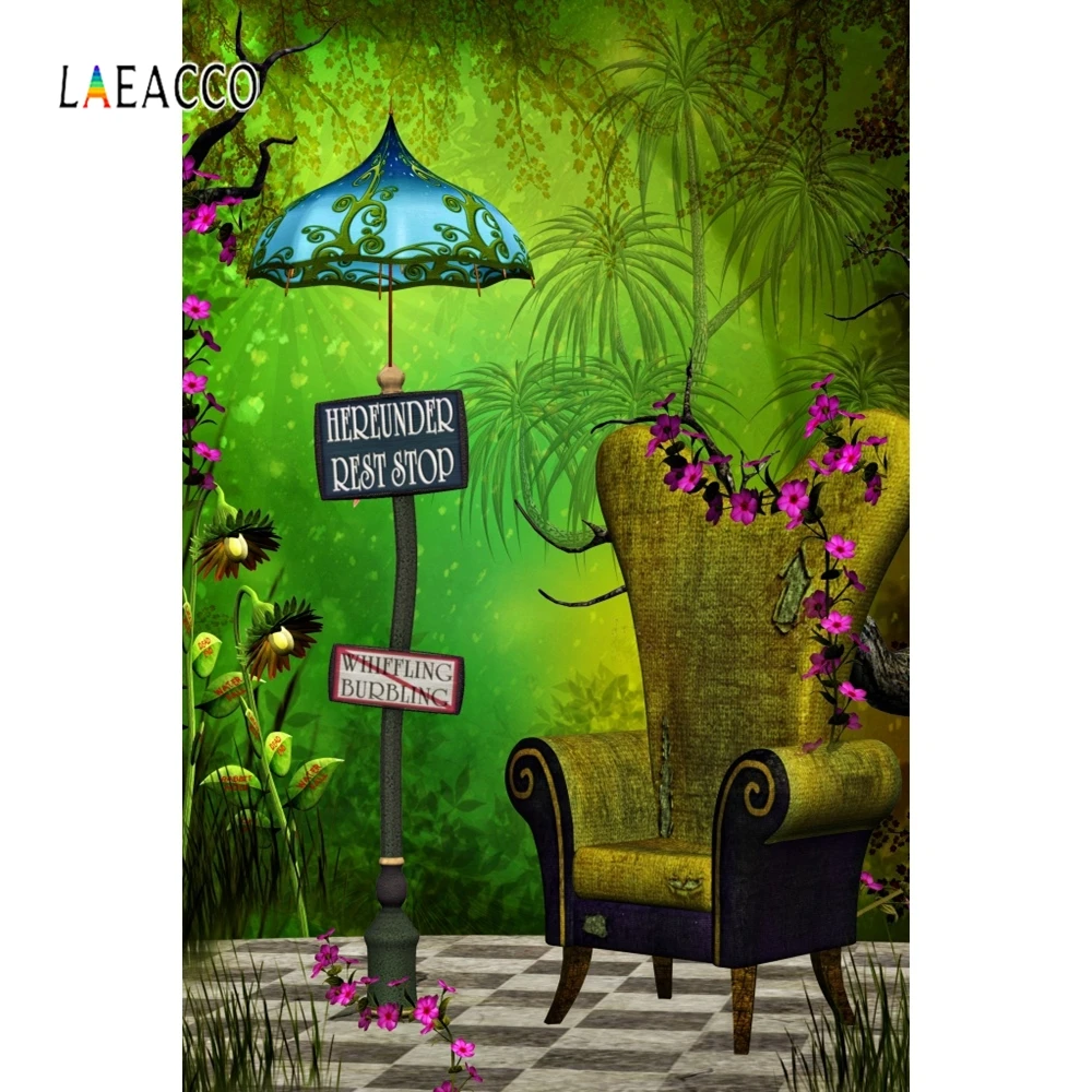 Laeacco Dreamy Jungle Rest Region Mark стул ПОРТРЕТНАЯ ФОТОГРАФИЯ фон Индивидуальные