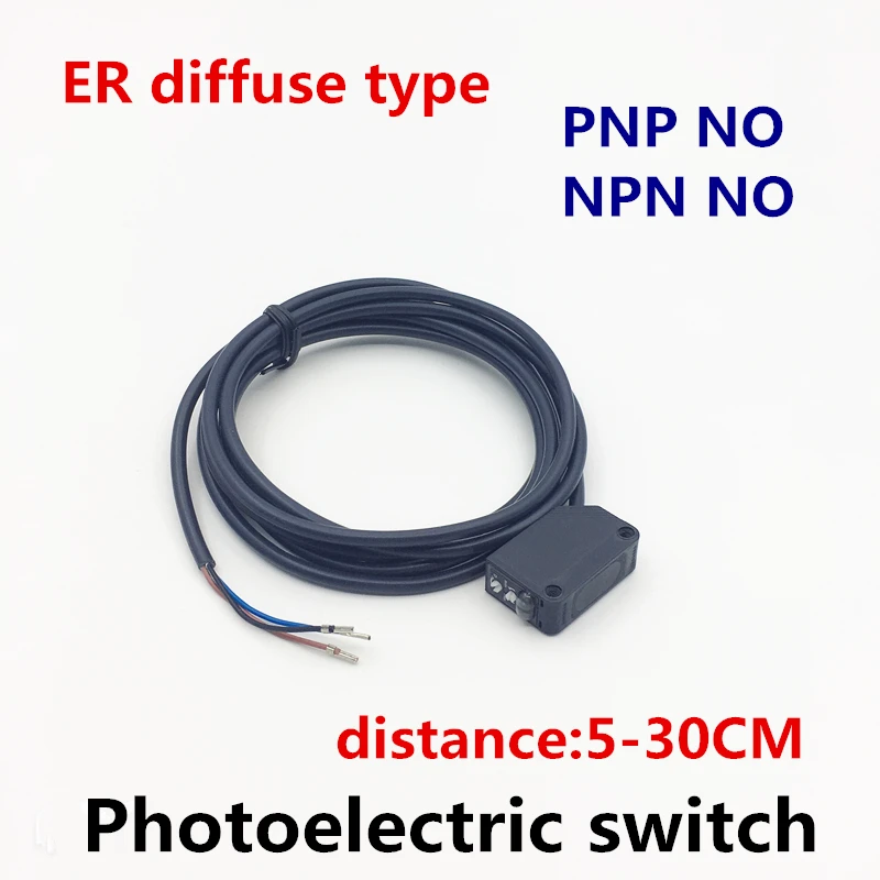

ER photoelectric switch Diffuse reflection infrared switch photoelectric sensor sensing detect distance 5-30cm e3z NPN/PNP NO