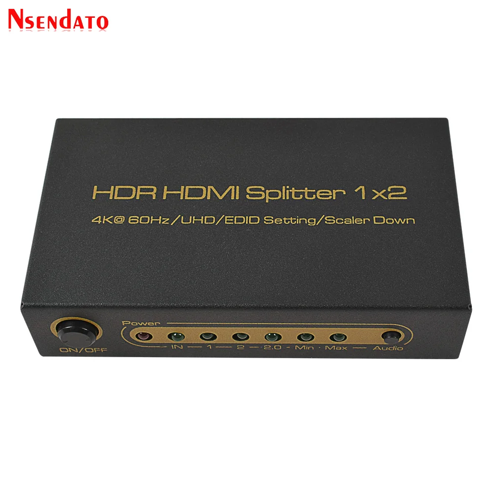 Разветвитель 4K HDMI 1x2 x 2K 60 Гц 1 в 2 Выход переключатель преобразователь с адаптером