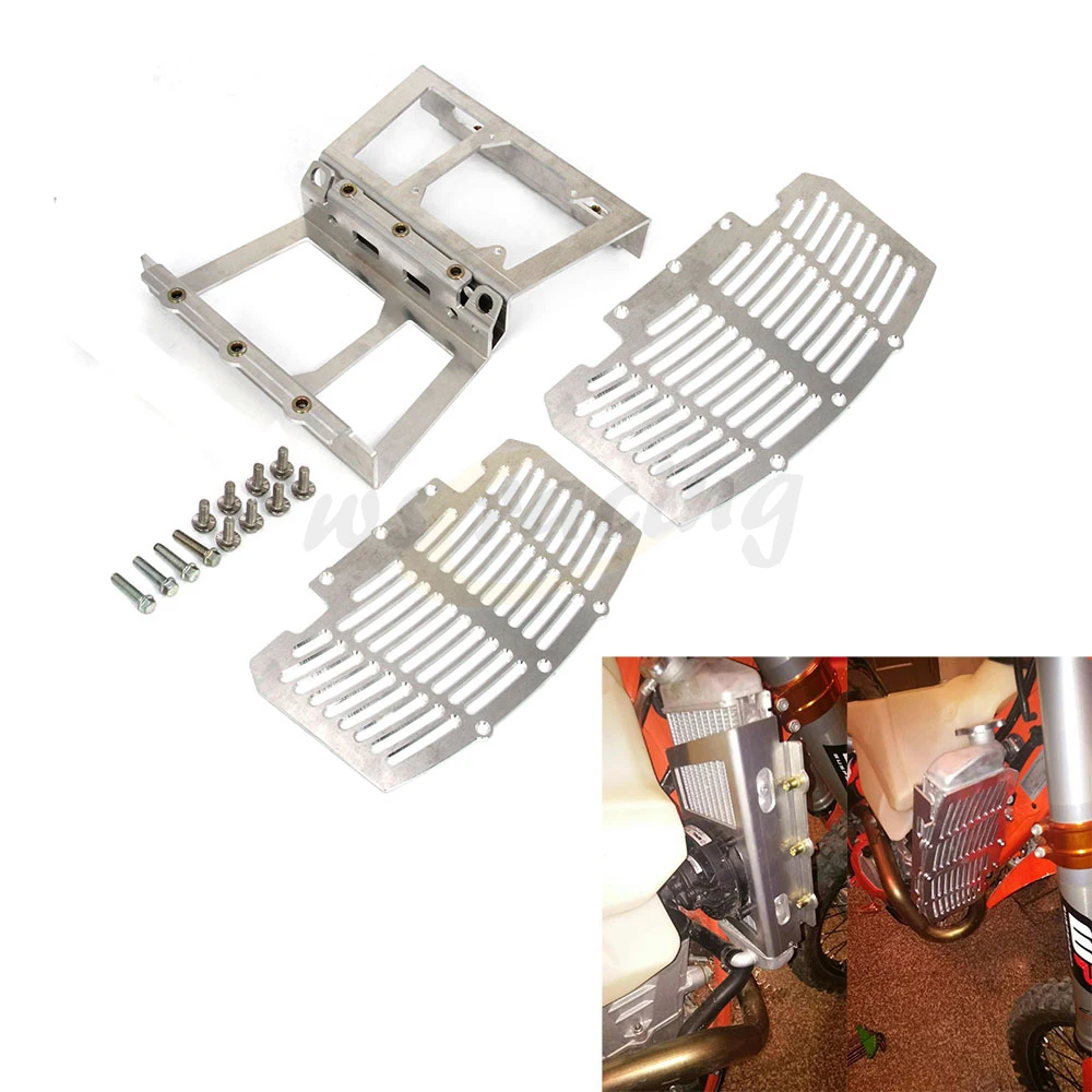 

Radiator Water Cooler Protector Bracket Guard For KTM SX SX-F SXF XC-F XCF 125 150 200 300 350 400 450 2016 EXC XCW 2017-2018