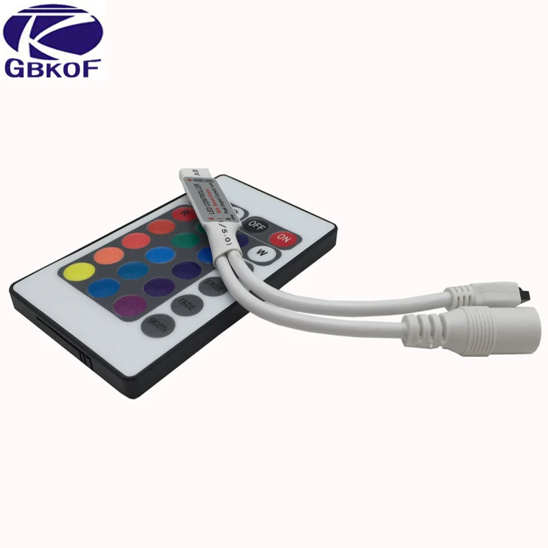 DC 12 V Мини 24key пульт дистанционного управления IR RGB/RGBW Светодиодные ленты