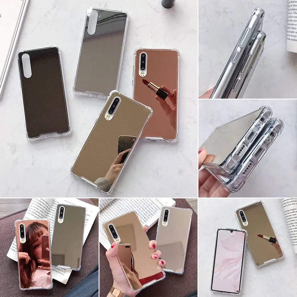 KISSCASE Drop Proof Mirror Case for iPhone XR 7 8 XS MAX X 11 6 S Plus 5 5S SE Airbag Soft TPU Phone Cover |