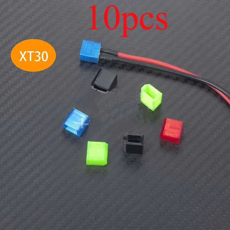 10 шт. ТПУ 3D Печатный AMASS XT30 XT60 XT90 заглушка защитный чехол сверкающая крышка разъем